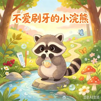 不爱刷牙的小浣熊