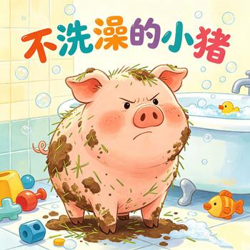 脏兮兮的小猪