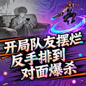 开局队友摆烂，反手排到对面爆杀
