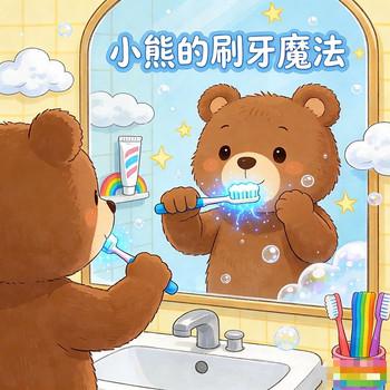 爱刷牙的小熊