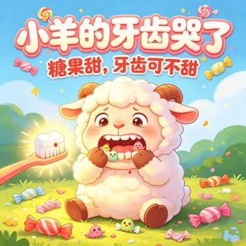 小羊的牙齿伤心哭了