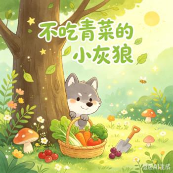 不吃青菜的小灰狼
