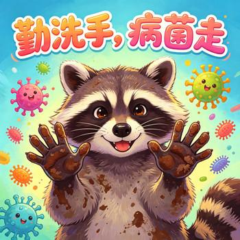 勤洗手，细菌走