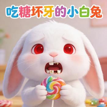 吃糖坏牙的小白兔-好习惯睡前故事