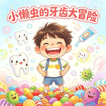 小懒虫的牙齿大冒险，宝宝好习惯睡前故事