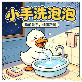 小手洗泡泡