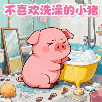 不喜欢洗澡的小猪