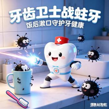 牙齿卫士战蛀牙，宝宝睡前故事护健康