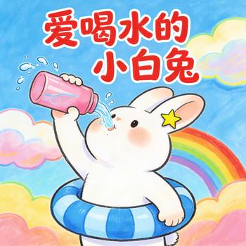 爱喝水的小白兔