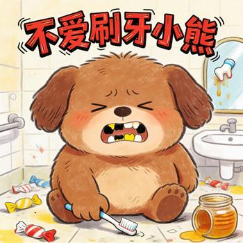 不刷牙的小熊