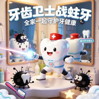 牙齿卫士战蛀牙，宝贝好习惯故事
