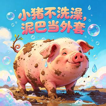 小猪不洗澡泥巴当外套