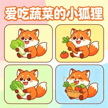 爱吃蔬菜的小狐狸