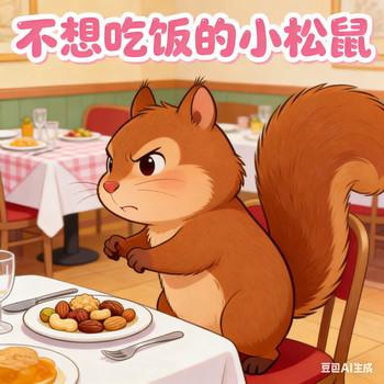 不想吃饭的小松鼠