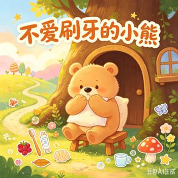 不爱刷牙的小熊